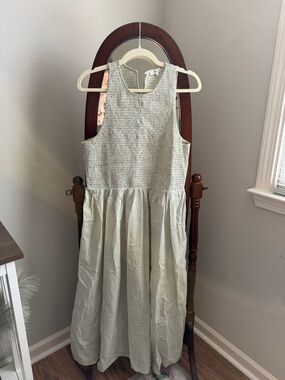 Madewell Light Sage Green Midi Dress